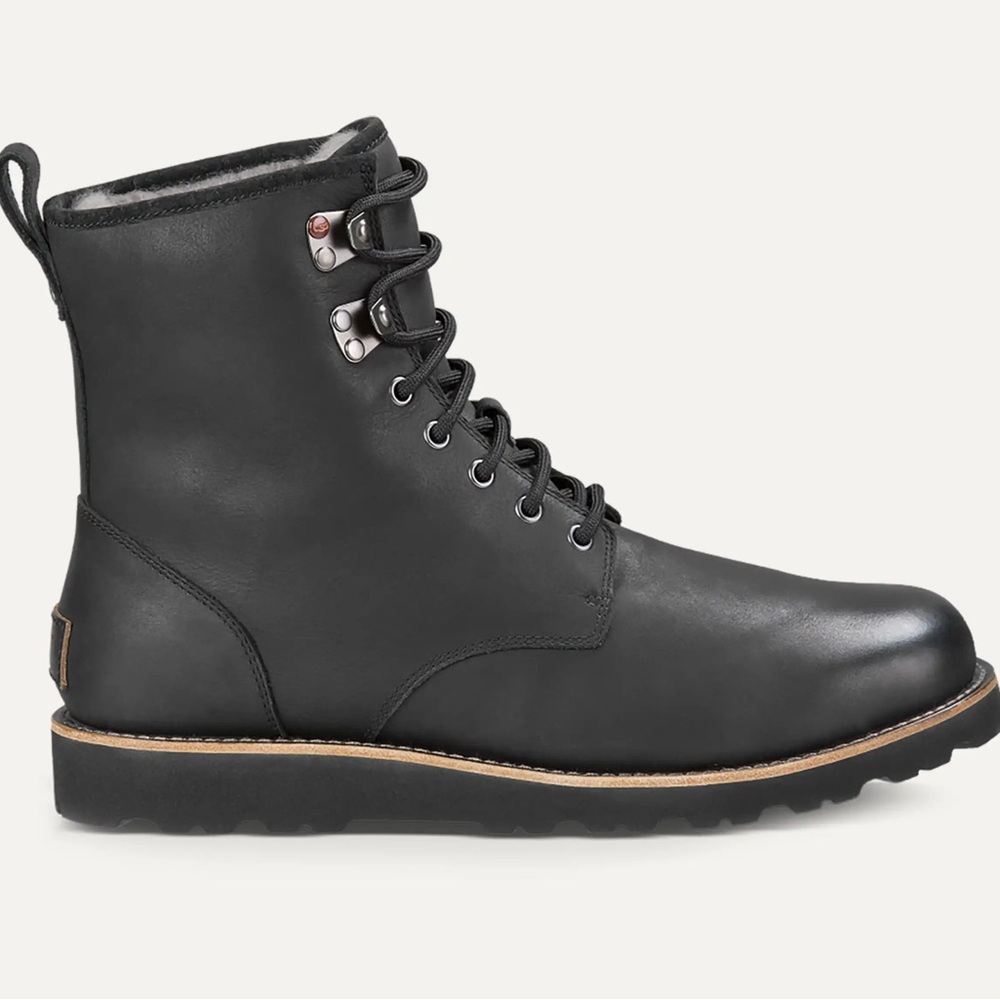 UGG Black Leather Men's Boots